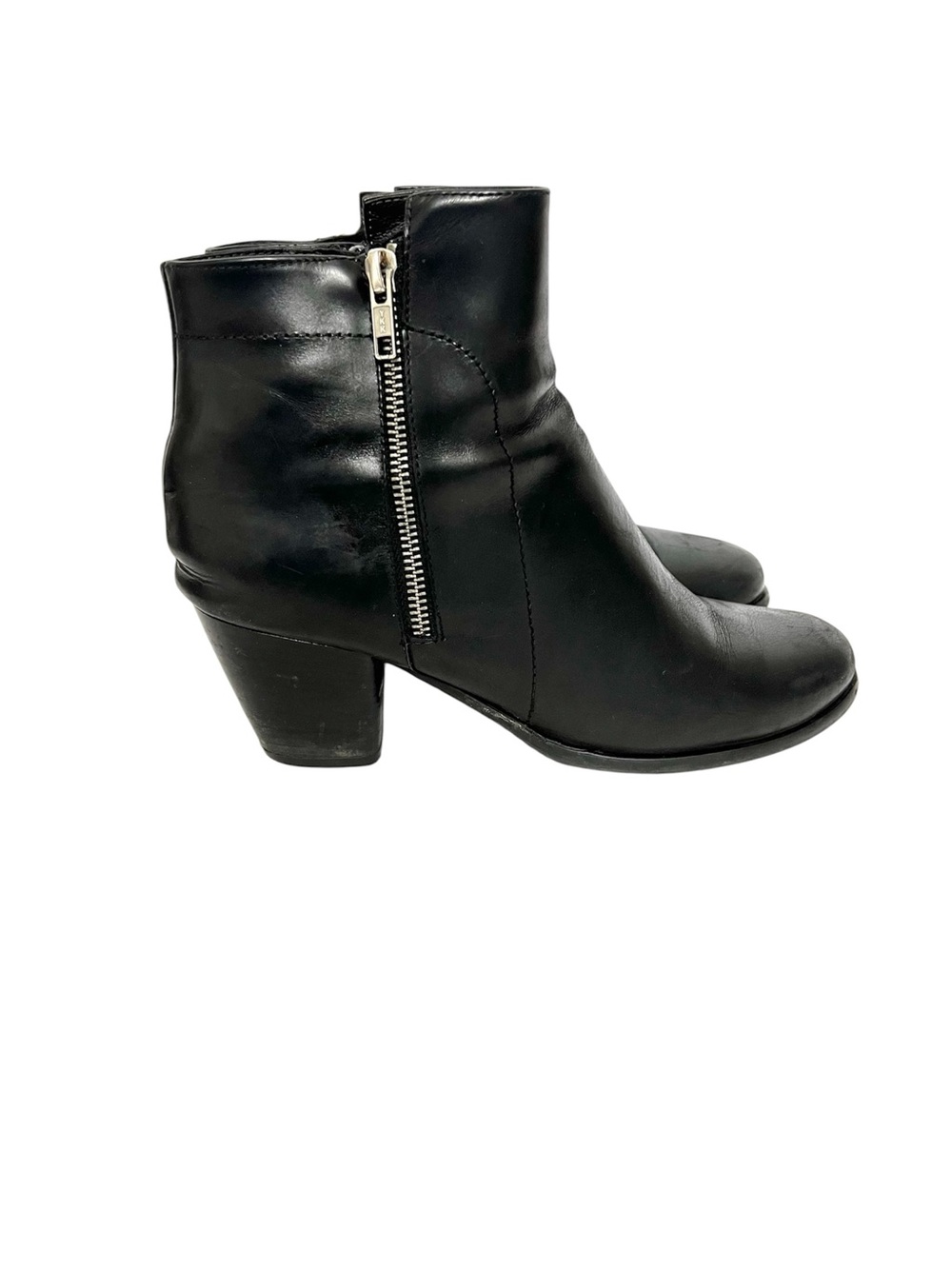 Garnet Hill Women’s Black Leather Ankle Boots Size 10